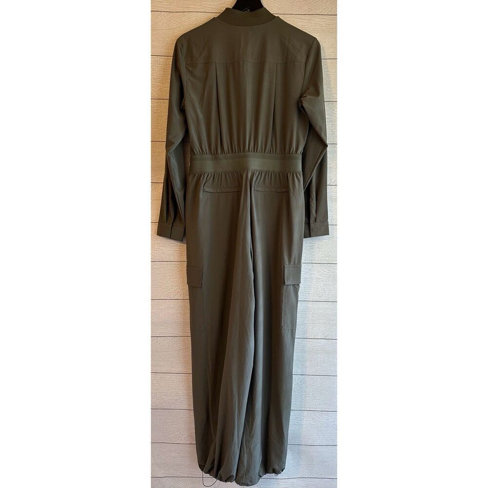 Athleta Women's Brooklyn Utility Jumpsuit Long Sleeve Moss green gorpcore Size 6 - Picture 7 of 9